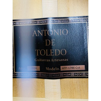 Guitarra luthier Antonio de Toledo ATF-17BR-CE Roja con Cutaway y Previo Fishman PSY-301