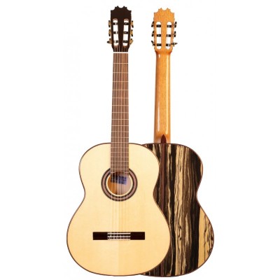 Guitarra Flamenca Segovia MF7 de Ebano Blanco y tapa maciza