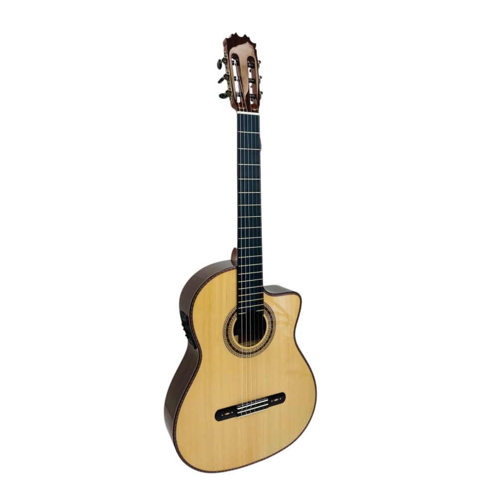 Guitarra Antonio de Toledo AATF-17NE con cutaway y Previo Fishman PSY-301
