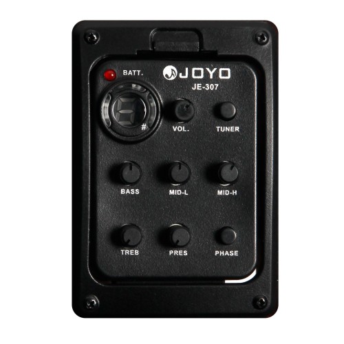 GUITARRA FLAMENCA JOSE GOMEZ AMPLIFICADA CAJA ESTRECHA ROJA con previo Joyo, incluye funda 10mm