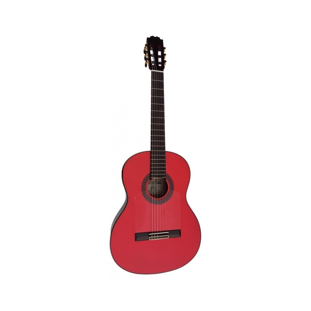 Guitarra Flamenca Tatay 90RS Roja. Fondo de Palosanto con Tapa Maciza de Abeto