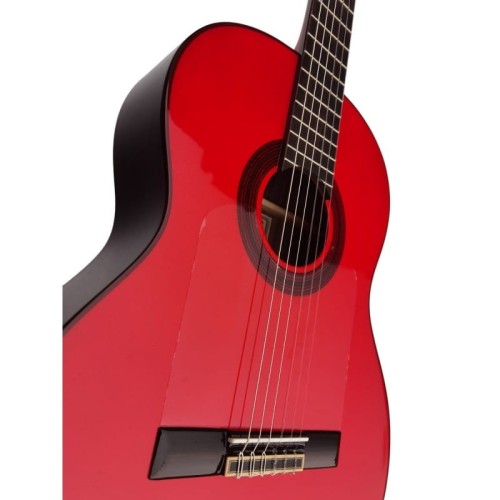 Guitarra Flamenca Tatay 90RS Roja. Fondo de Palosanto con Tapa Maciza de Abeto