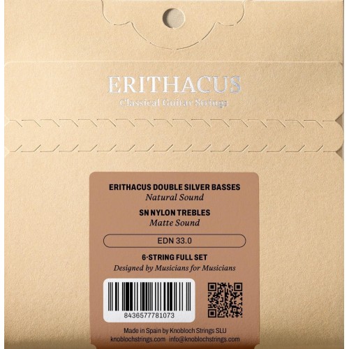 Knobloch Erithacus Nylon SN Baja EDN 33.0 Juego de Cuerdas para Guitarra
