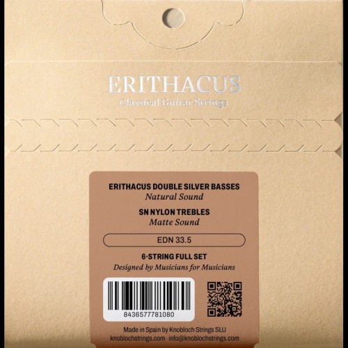 Knobloch Erithacus Nylon SN Media EDN 33.5 Juego de Cuerdas para Guitarra