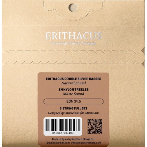 Knobloch Erithacus Nylon SN Fuerte EDN 34.5 Juego de Cuerdas para Guitarra