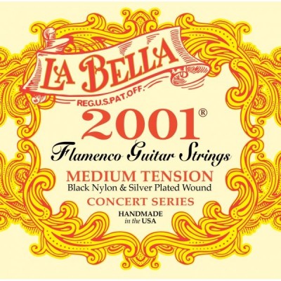 La Bella 2001 Tensión Media para Guitarra Flamenca Juego de Cuerdas