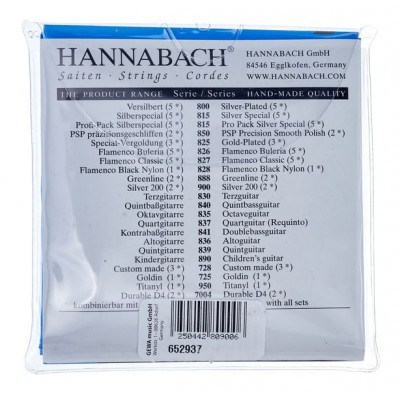 Hannabach 827 HT Juego de Cuerdas para Guitarra