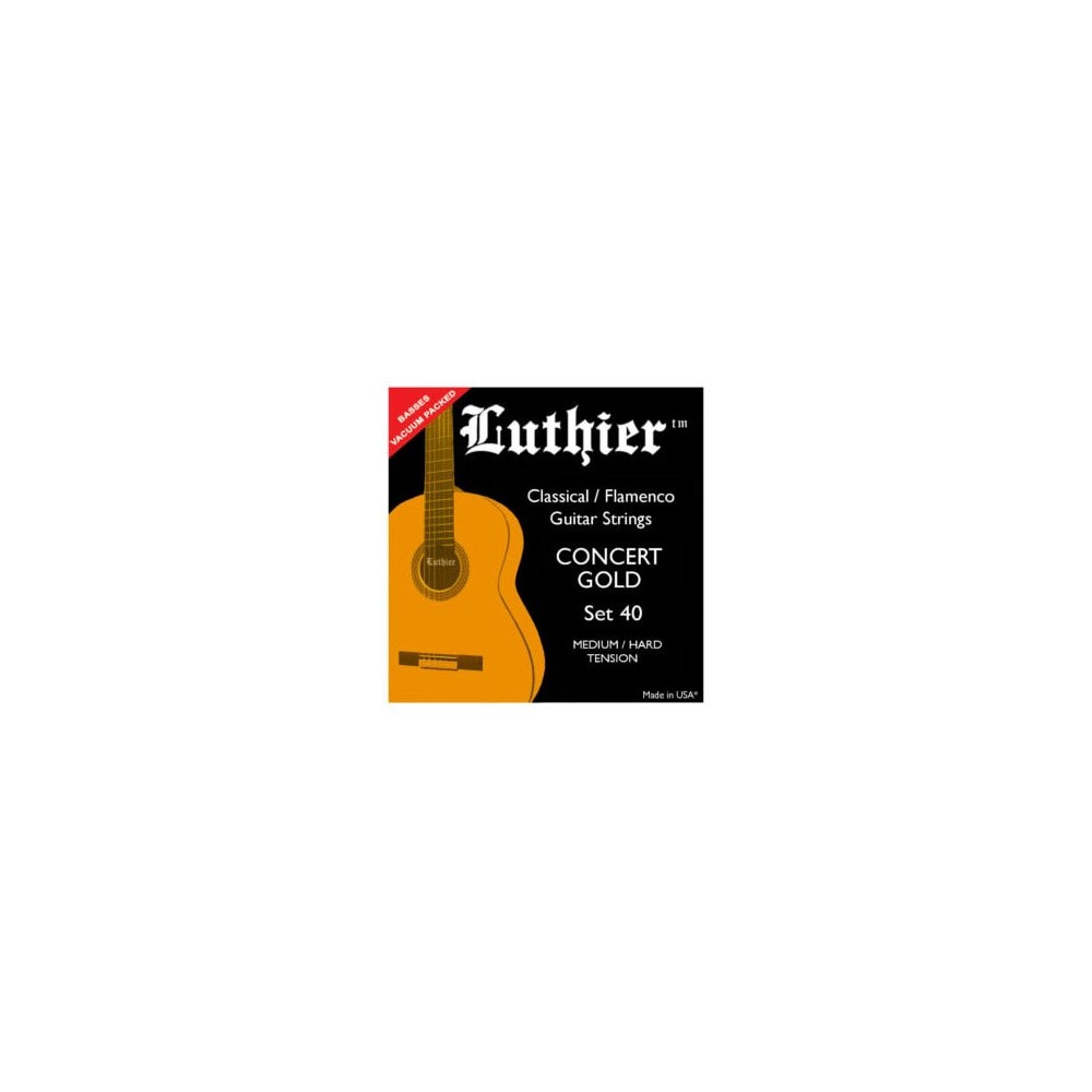 Luthier 40 Juego de Cuerdas para Guitarra