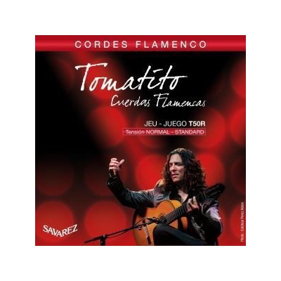 Juego de Cuerdas para Guitarra Flamenca Savarez Tomatito T50R. Tensión