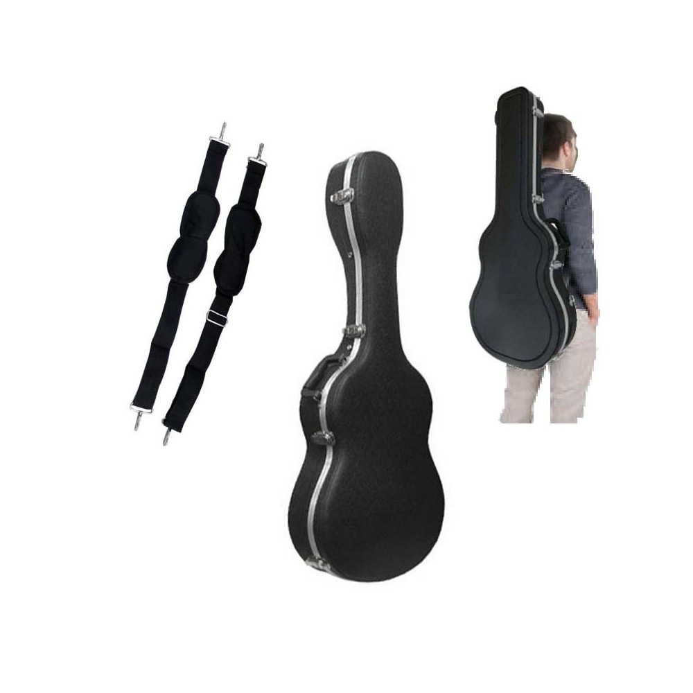 Estuche Cibeles C230.015N Abs Negro Mate Guitarra Clásica y Flamenca
