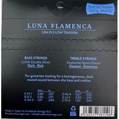 Knobloch Luna DS AZ Low 31.5 Juego de Cuerdas