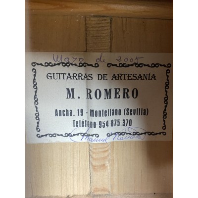 Guitarra Flamenca de Manuel Romero 2005