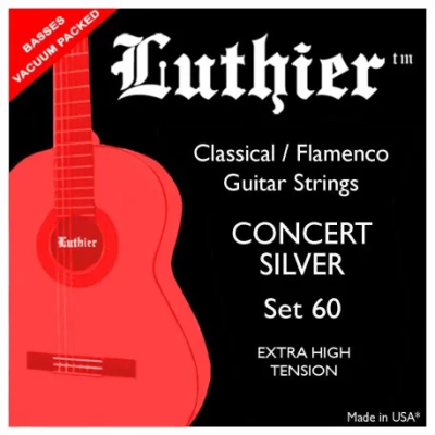 Juego de Cuerdas de Guitarra Luthier Concert Silver Set 60