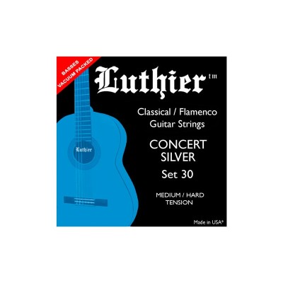 Luthier Concert Silver Set 30. Juego de Cuerdas Guitarra Clásica y Flamenca.