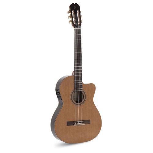 GUITARRA CLÁSICA ADMIRA VIRTUOSO ELECTRIFICADA FISHMAN CUERPO ESTRECHO CUTAWAY SERIE CONSERVATORIO